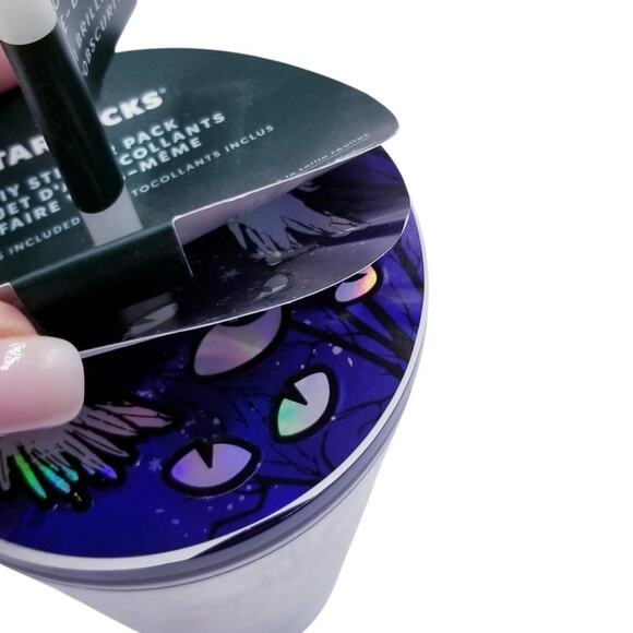 *NEW* 2022 Halloween Starbucks Glow In The Dark w/Stickers Tumbler Cold Cup 16oz - Picture 4 of 8